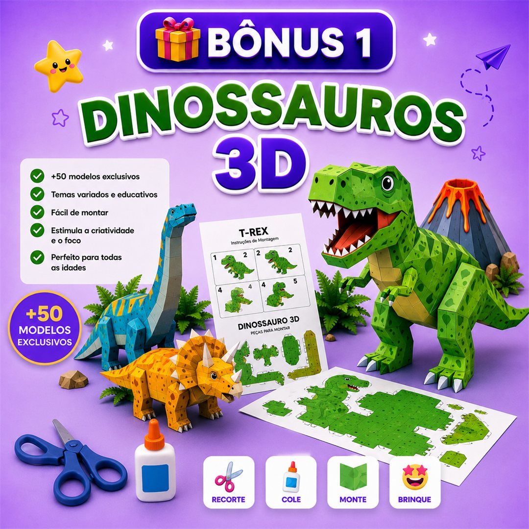 Bônus Dinossauros 3D
