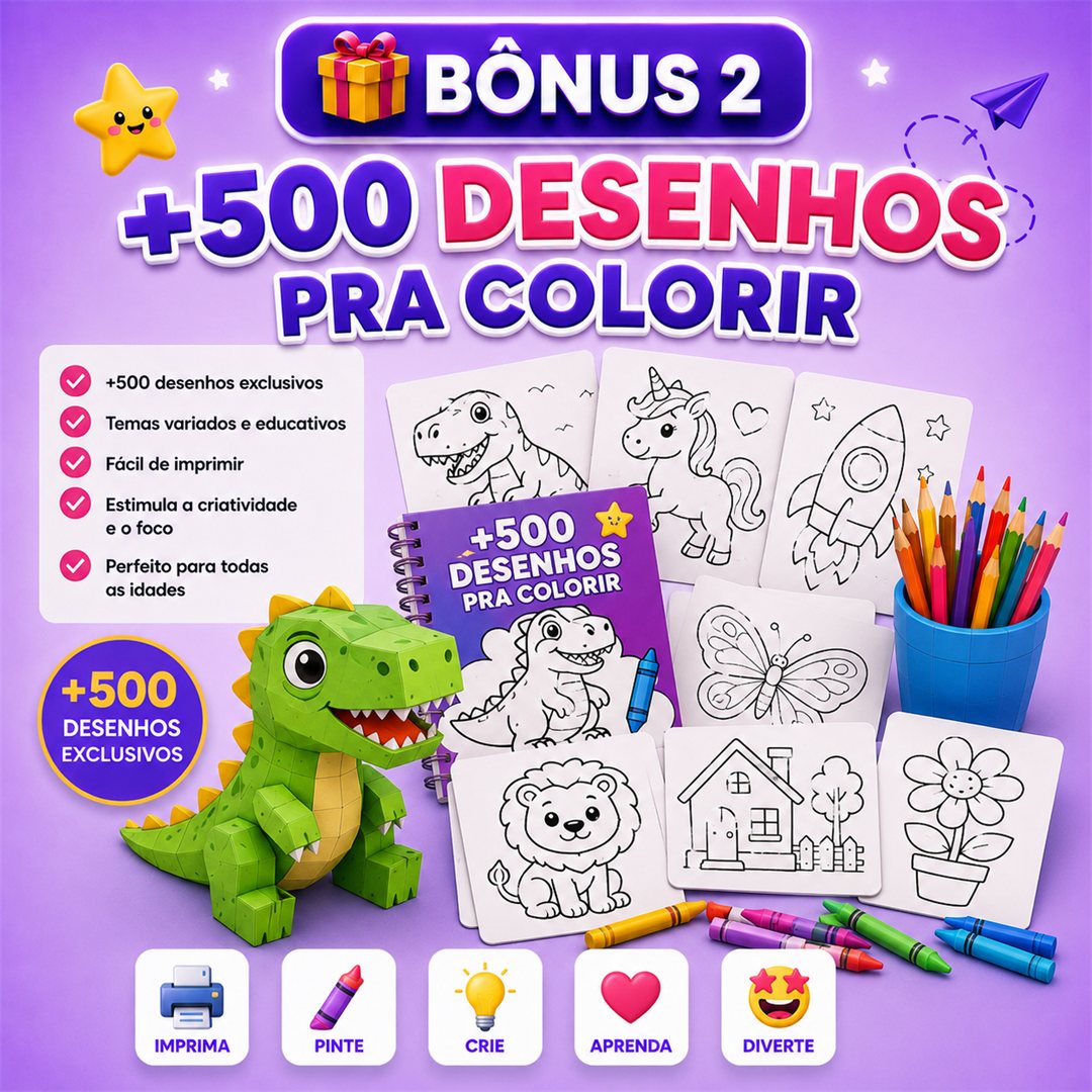 500 Desenhos para Colorir
